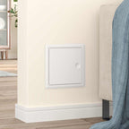 Pannello di Accesso 2 pz Bianco 23 x 23 x 3 cm Acciaio