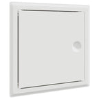 Pannello di Accesso 2 pz Bianco 23 x 23 x 3 cm Acciaio