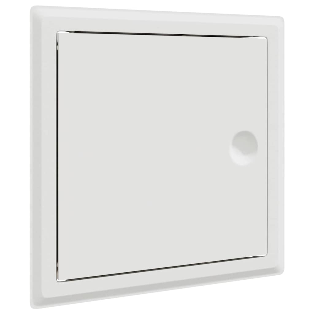 Pannello di Accesso 2 pz Bianco 23 x 23 x 3 cm Acciaio
