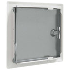 Pannello di Accesso 2 pz Bianco 23 x 23 x 3 cm Acciaio
