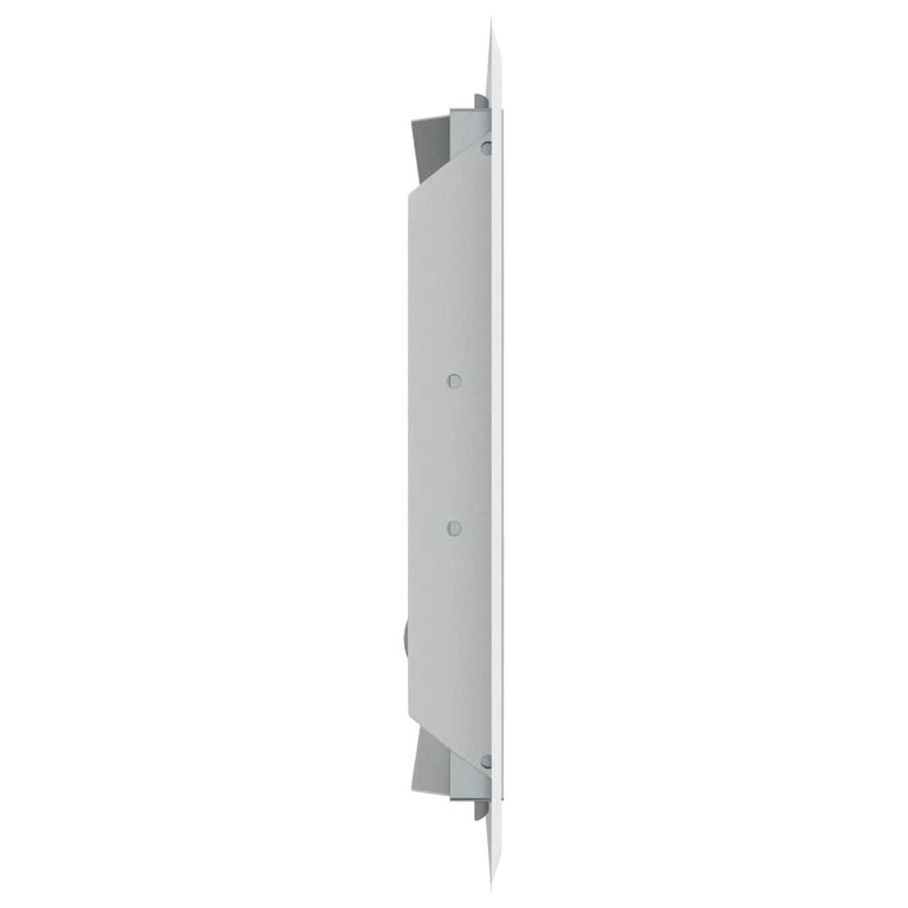 Pannello di Accesso 2 pz Bianco 23 x 23 x 3 cm Acciaio