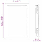 Pannello di Accesso Bianco 33,5 x 23 x 3 cm Acciaio