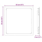 Pannello di Accesso Bianco 33 x 33 x 3 cm Acciaio