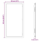 Pannello di Accesso Bianco 63 x 33 x 3 cm Acciaio