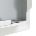 Pannello di Accesso 2 pz Bianco 23 x 23 x 3 cm Acciaio
