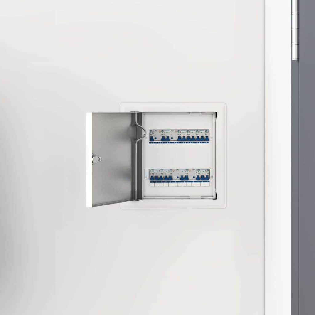 Pannello di Accesso 2 pz Bianco 23 x 23 x 3 cm Acciaio