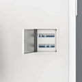 Pannello di Accesso 2 pz Bianco 23 x 23 x 3 cm Acciaio