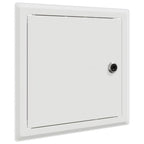 Pannello di Accesso 2 pz Bianco 23 x 23 x 3 cm Acciaio