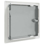 Pannello di Accesso 2 pz Bianco 23 x 23 x 3 cm Acciaio