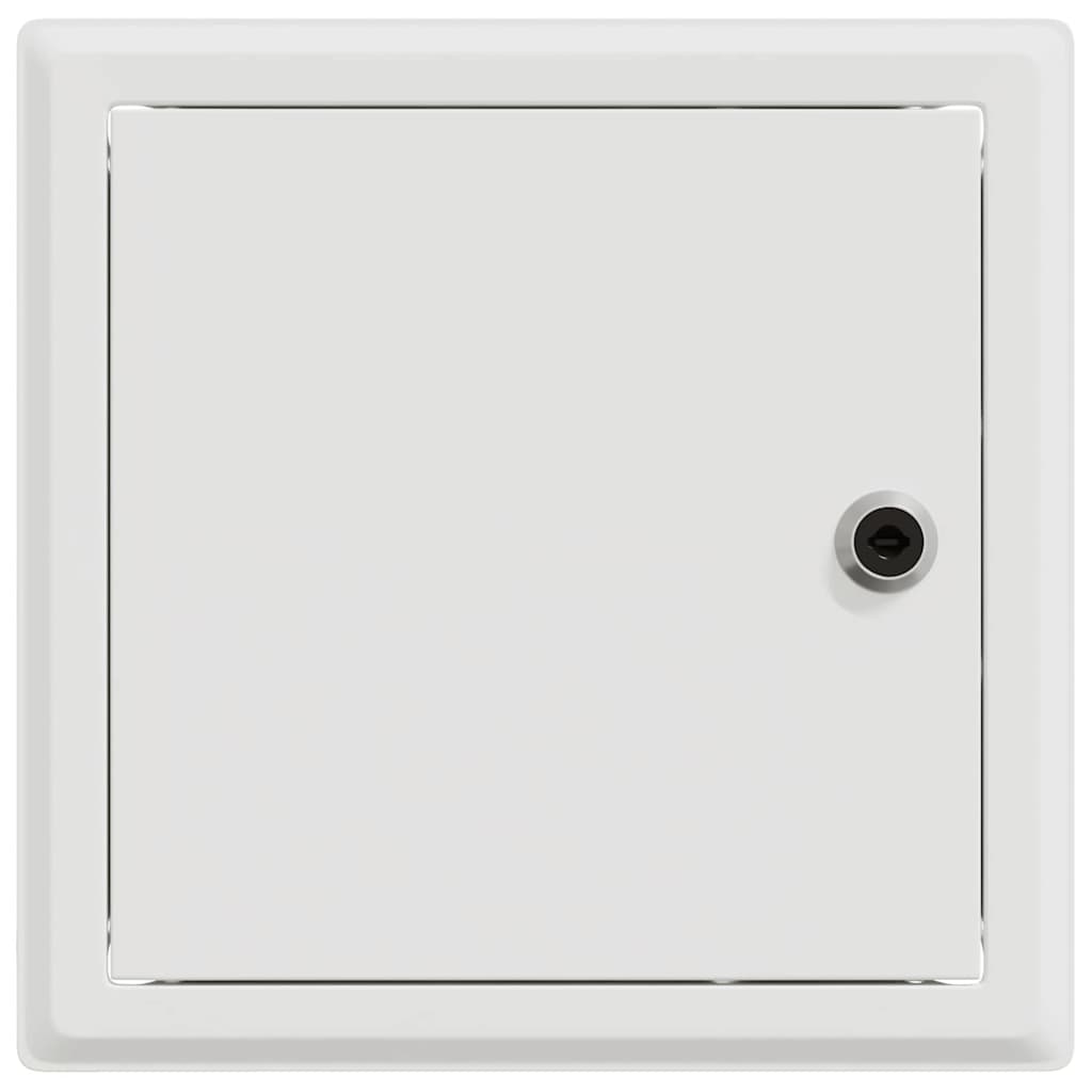 Pannello di Accesso 2 pz Bianco 23 x 23 x 3 cm Acciaio