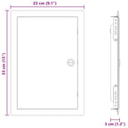 Pannello di Accesso Bianco 33 x 23 x 3 cm Acciaio