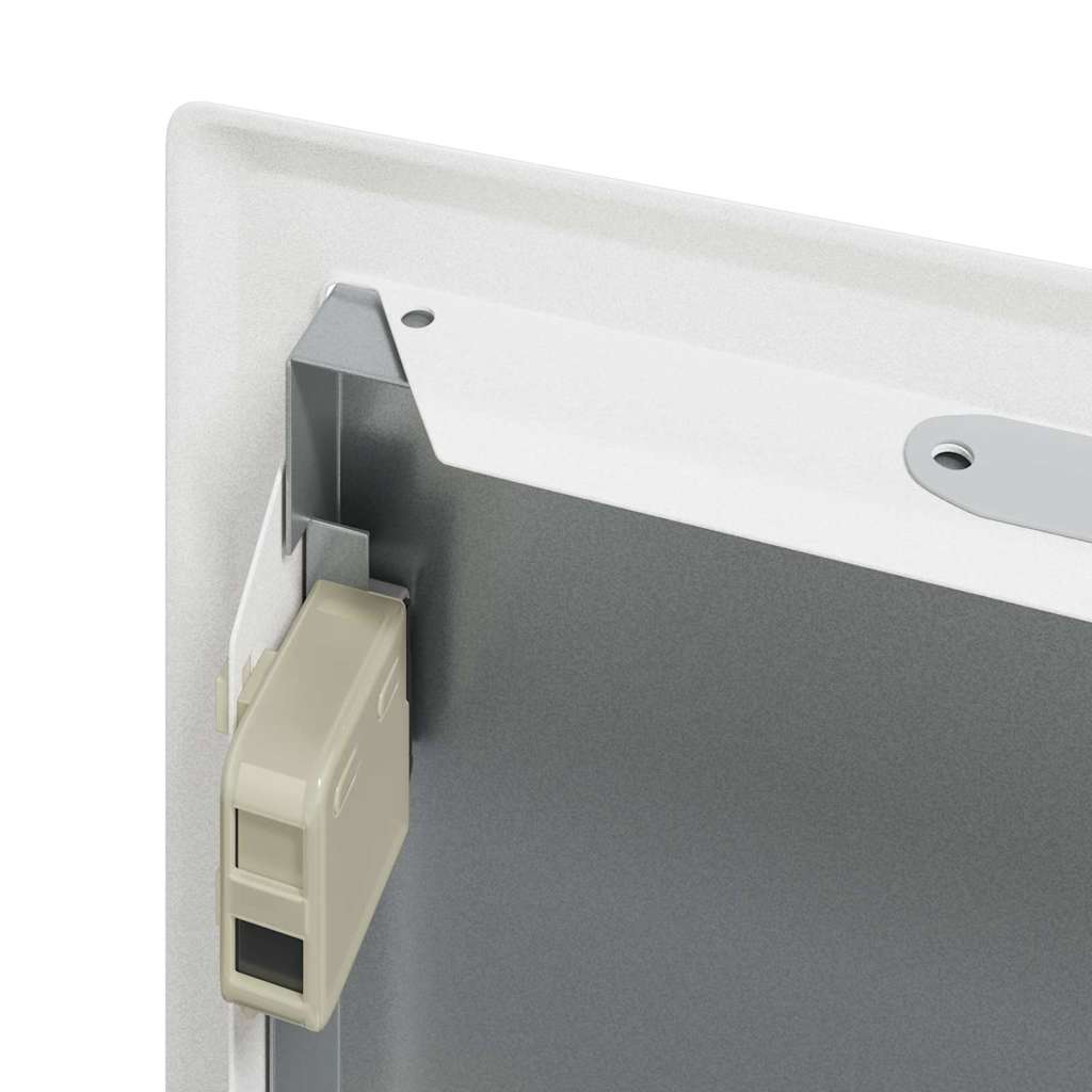 Pannello di Accesso 2 pcs Bianco 23 x 23 x 3 cm Acciaio