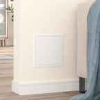 Pannello di Accesso 2 pcs Bianco 23 x 23 x 3 cm Acciaio