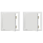 Pannello di Accesso 2 pcs Bianco 23 x 23 x 3 cm Acciaio