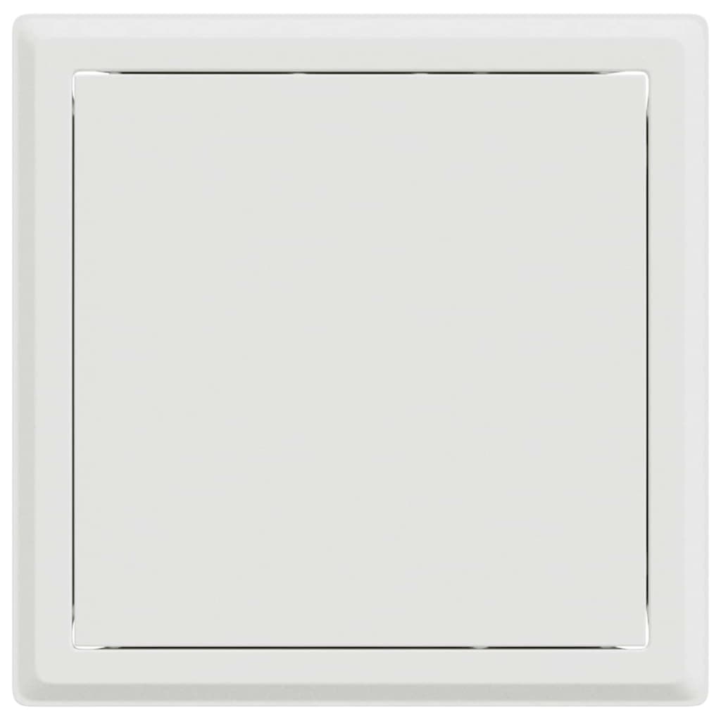 Pannello di Accesso 2 pcs Bianco 23 x 23 x 3 cm Acciaio