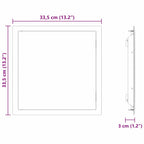 Pannello di Accesso Bianco 33,5 x 33,5 x 3 cm Acciaio