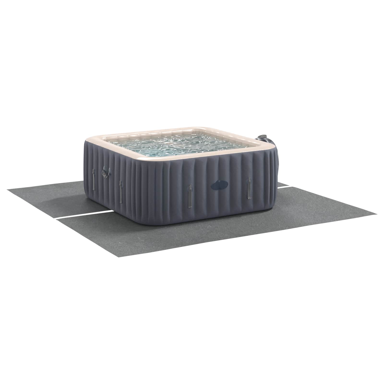 Telo per Fondo Piscina Quadrato 274 x 274 cm Tessuto Non Tessuto