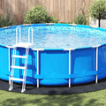 Telo per Fondo Piscina Nero Ø 428 cm Tessuto Non Tessuto