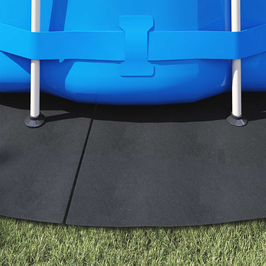 Telo per Fondo Piscina Nero Ø 428 cm Tessuto Non Tessuto