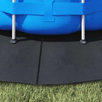 Telo per Fondo Piscina Nero Ø 244 cm Tessuto Non Tessuto
