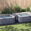 Telo per Fondo Piscina Nero 500 x 250 cm Tessuto Non Tessuto