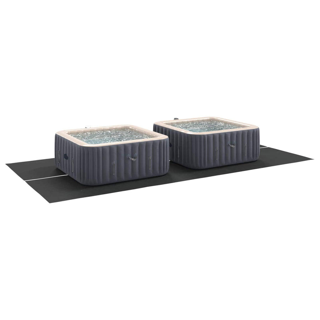 Telo per Fondo Piscina Nero 500 x 250 cm Tessuto Non Tessuto