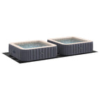 Telo per Fondo Piscina Nero 820 x 420 cm Tessuto Non Tessuto