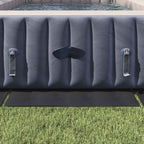 Telo per Fondo Piscina Nero 999 x 500 cm Tessuto Non Tessuto