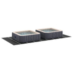 Telo per Fondo Piscina Nero 999 x 500 cm Tessuto Non Tessuto