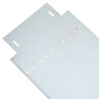 Bordure per prato 5 pezzi Argento 100 x 25 x 0,07 cm Acciaio zincato