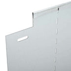 Bordure per prato 5 pezzi Argento 100 x 25 x 0,07 cm Acciaio zincato