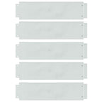 Bordure per prato 5 pezzi Argento 100 x 25 x 0,07 cm Acciaio zincato