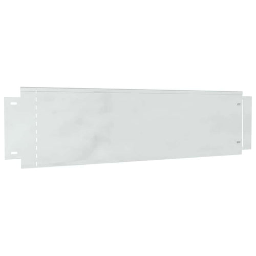 Bordure per prato 10 pz Acciaio zincato 100 x 25 x 0,07 cm Argento