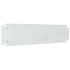 Bordure per prato 10 pz Acciaio zincato 100 x 25 x 0,07 cm Argento