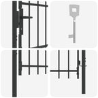 Cancello per recinzione BOXTEL 103 x 124,5 cm