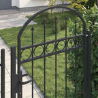 Palo della recinzione ASSEN 200 x 88 x 14 cm Acciaio Grigio