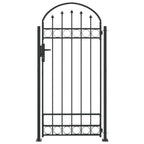 Palo della recinzione ASSEN 200 x 88 x 14 cm Acciaio Grigio