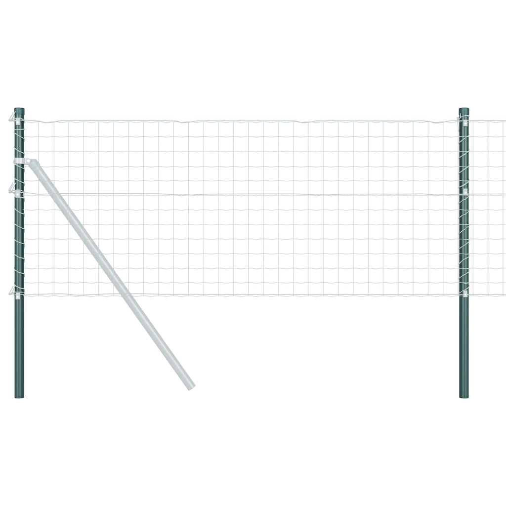 Palo recinzione acciaio verniciato 100 cm Verde - Set 2 pezzi