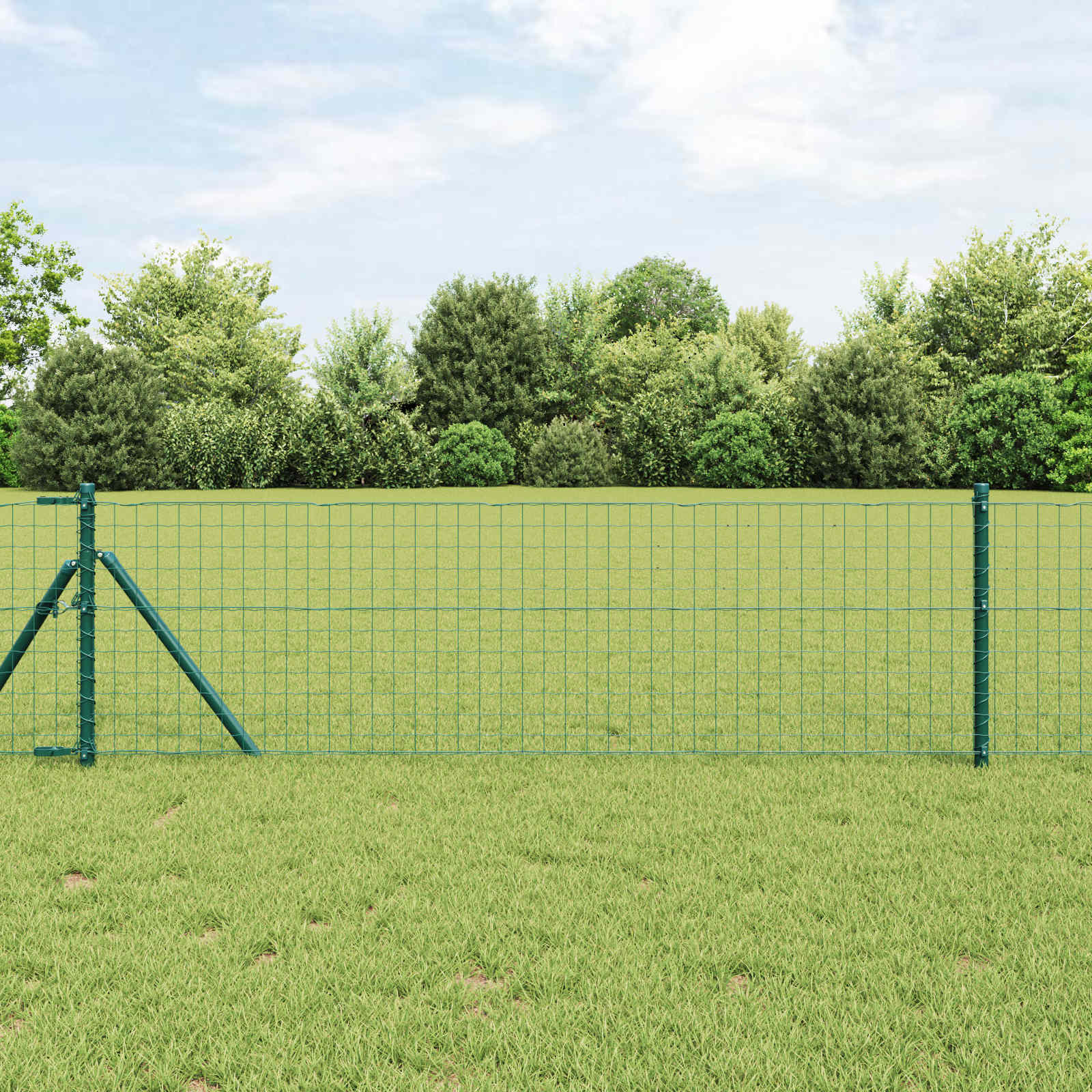Palo per recinzione 110 cm verde - Set 12 pezzi