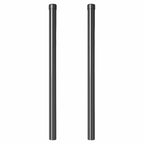 Palo recinzione in acciaio 2 pezzi grigio 80 cm