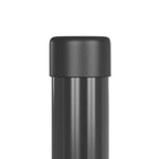 Palo della recinzione 12 pezzi acciaio grigio 80 cm
