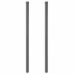 Palo per recinzione in acciaio 110 cm grigio - Confezione 2 pezzi