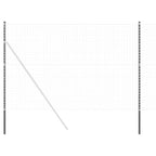 Palo Recinzione Acciaio Verniciato 200 cm - Set 12 Pezzi Grigio
