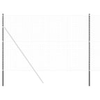 Palo della Recinzione Acciaio Verniciato a Polvere Grigio 210 cm - Confezione 2 pz