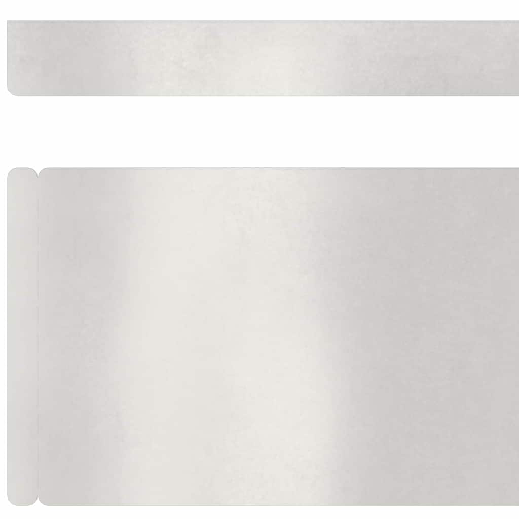 Bordura per Prato Argento Acciaio Inossidabile 450 x 10 cm