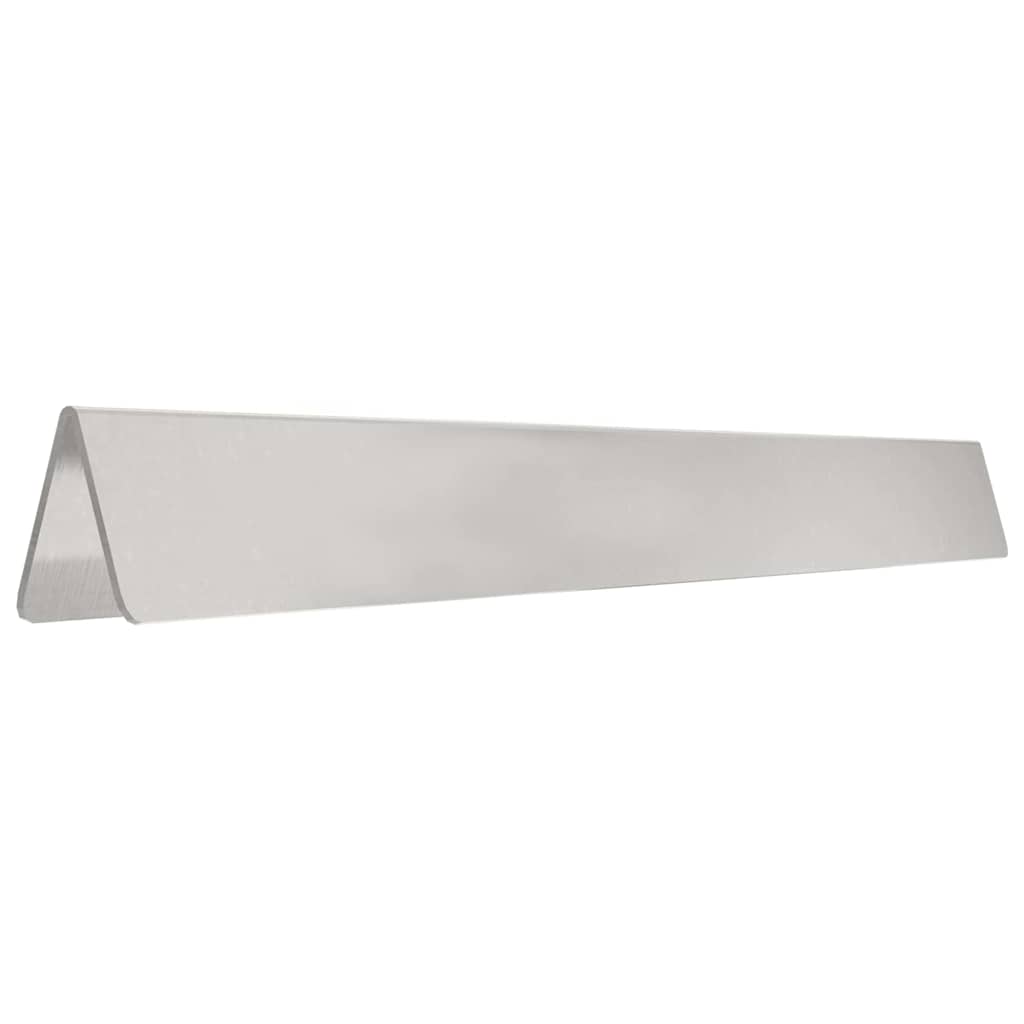 Bordura per Prato Argento Acciaio Inossidabile 450 x 10 cm