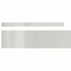 Bordura per Prato 4 pezzi Argento 450 x 10 cm Acciaio Inossidabile