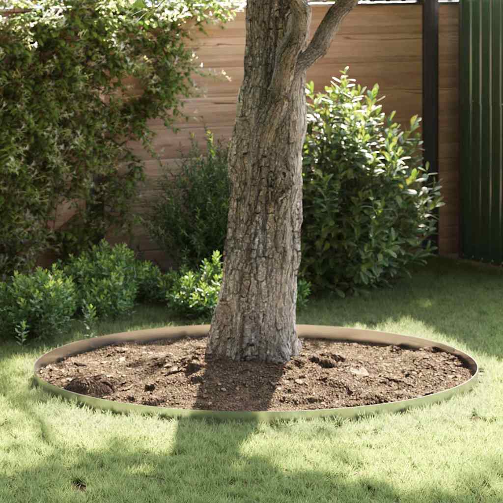 Bordura per Prato Argento 450 x 10 cm Acciaio Zincato