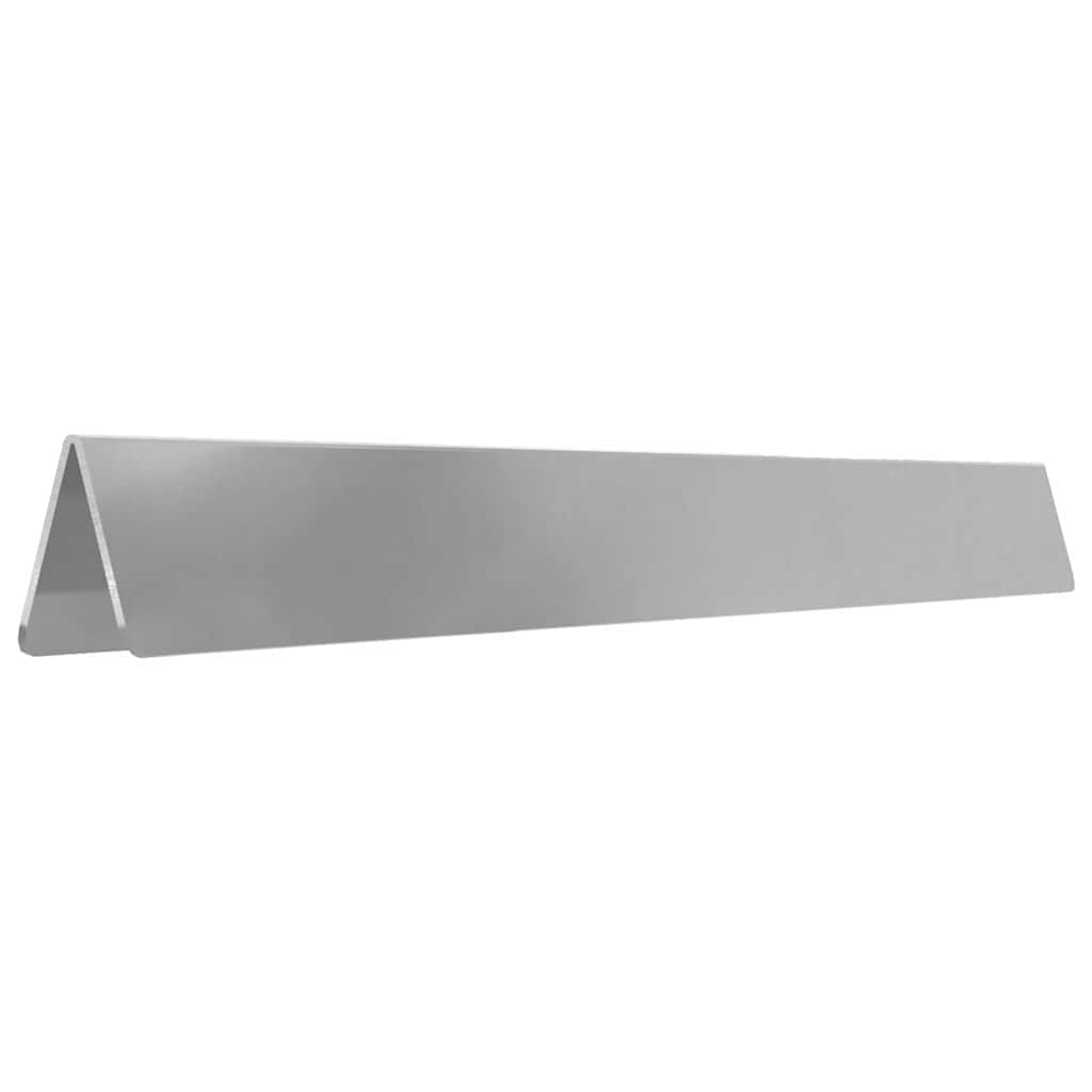 Bordura per Prato Argento 450 x 10 cm Acciaio Zincato