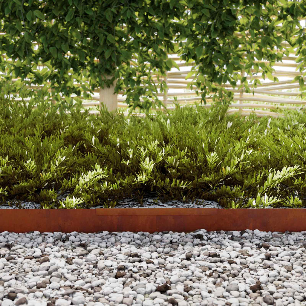 Bordura per Prato in Acciaio Ruggine 450 x 10 cm